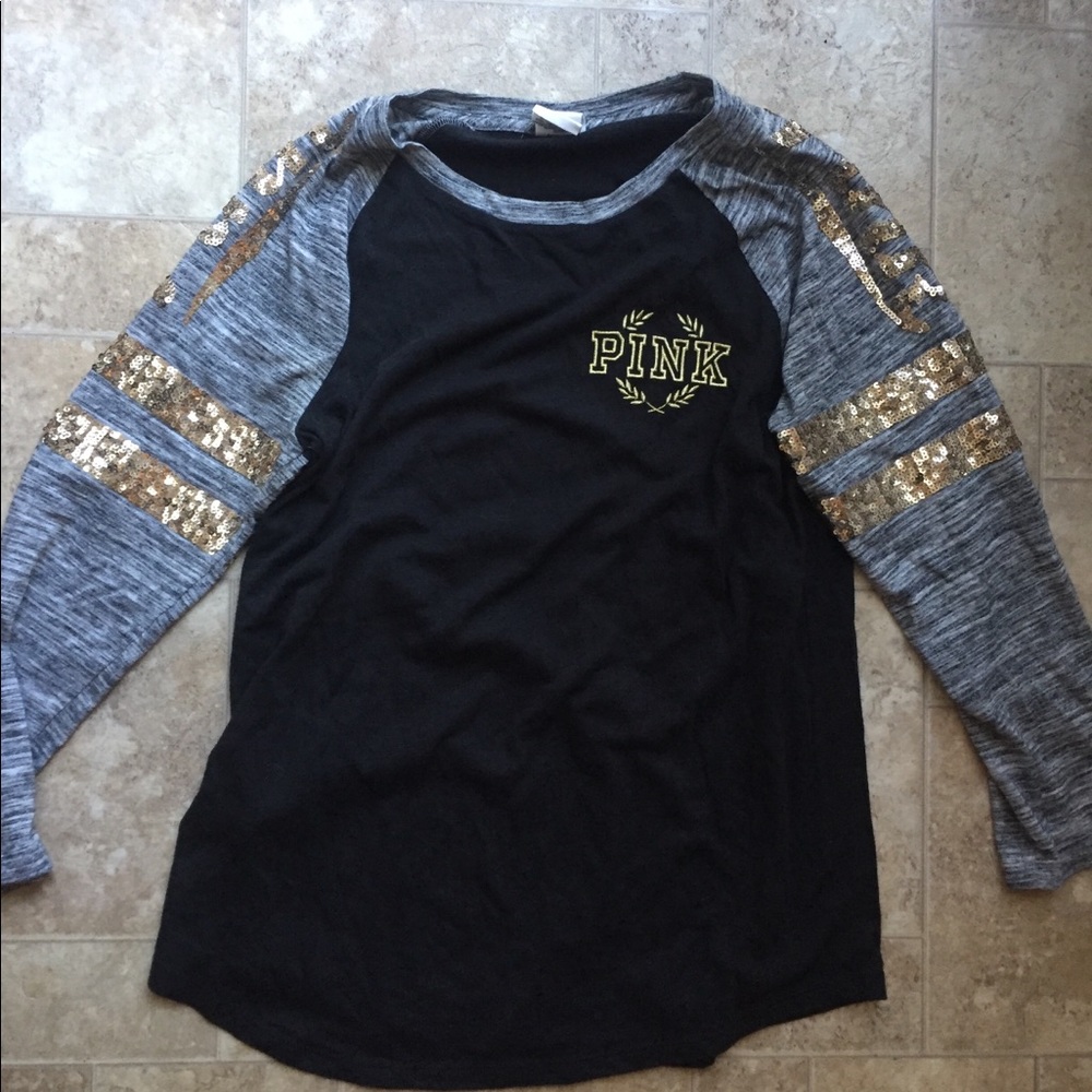 PINK Long Sleeve with Gold Details